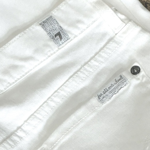 ππ€ 7 FOR ALL MANKIND Josephina Skinny Boyfriend Jeans | White Sz 26 #preppyvibes - Picture 3 of 9